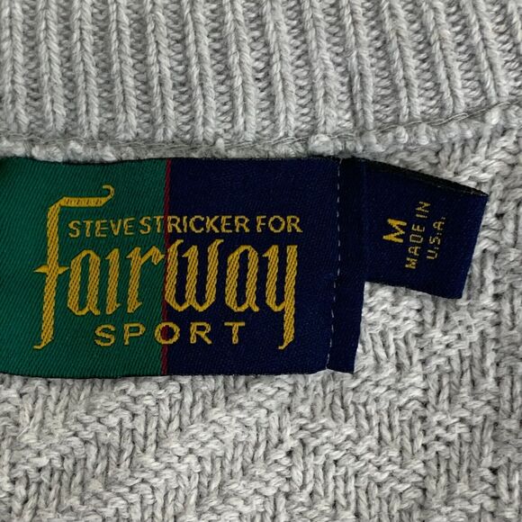 Steve Stricker Sweater Vest V Neck Mens Size M Academia Preppy Golf Pickleball - Picture 4 of 9